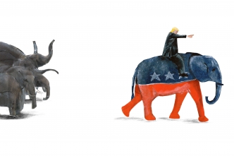 Trouble in the Elephant Camp, Grace Alexandra Russell (http://www.gracerussell.co.uk/)